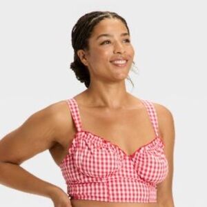NWT Size Small Colsie Gingham Corset Top